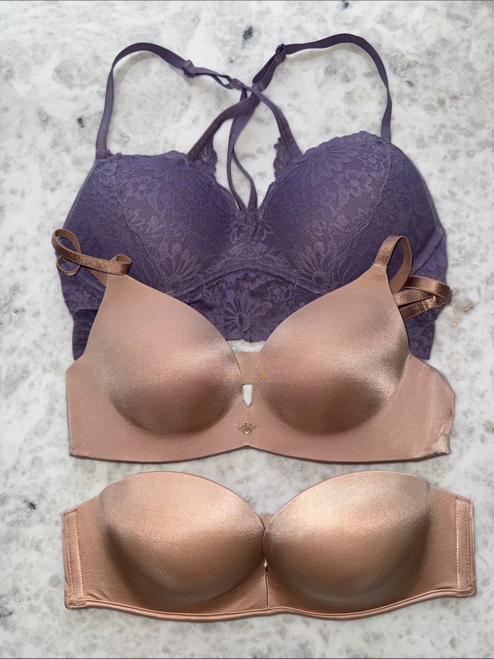 Victoria's Secret 34A & PINK Small bras push-up So Obsessed Bombshell multi-way